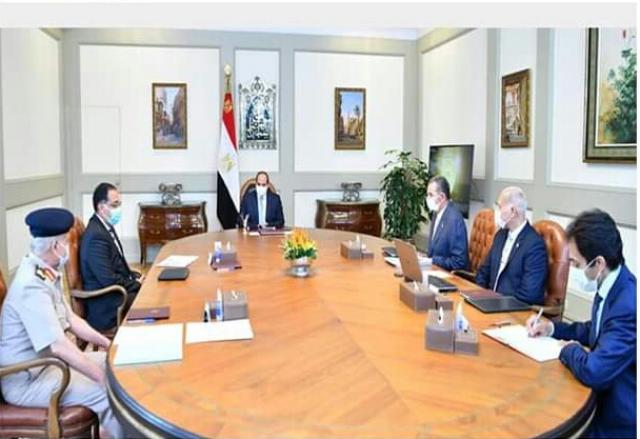 الرئيس السيسى خلال الاجتماع