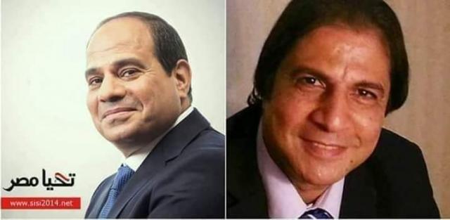 الرئيس السيسى والكاتب الصحفى عبدالنبى عبدالستار