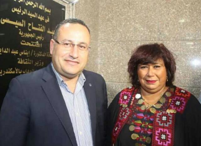 وزيرة الثقافة ومحافظ الاسكندرية
