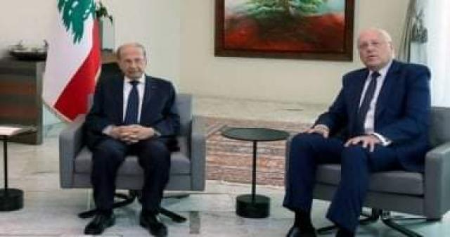 الرئيس اللبنانى ميشيل عون ورئيس الحكومة الجديدة 