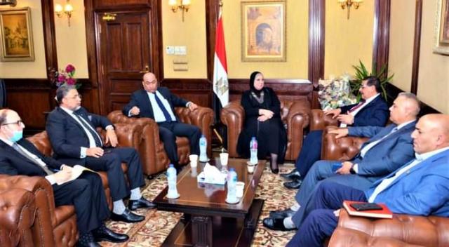 وزير التجارة والصناعة خلال المباحثات المصرية العراقية