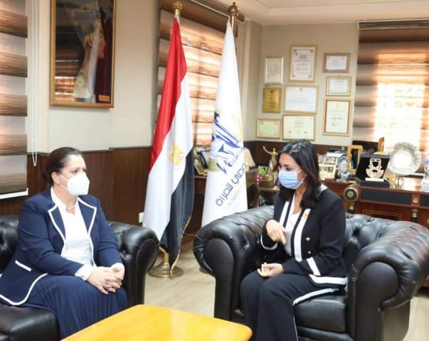 الدكتورة مايا مرسي والدكتورة خالدة بوزار
