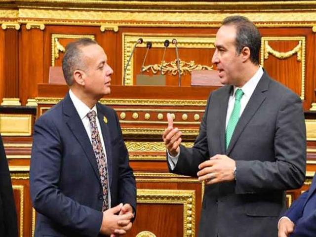 المستشار أحمد مناع يستقبل أمين عام البرلمان العربي