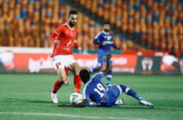 لقطة من مباراة الاهلى وسموحة