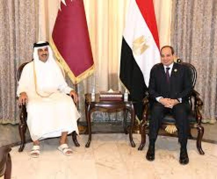السيسي وأمير قطر