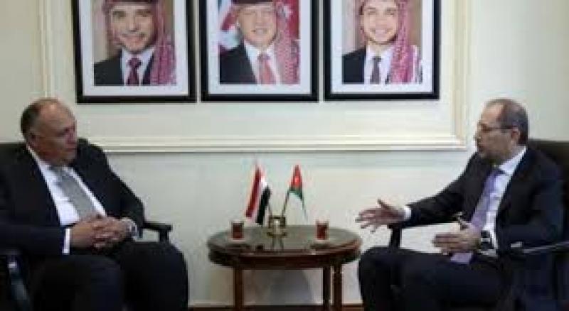سامح شكرى ونظيره الاردنى