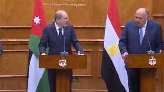 وزير خارجية الأردن لـ (شكري) : الأمن المائي المصري جزء من الأمن القومي العربي