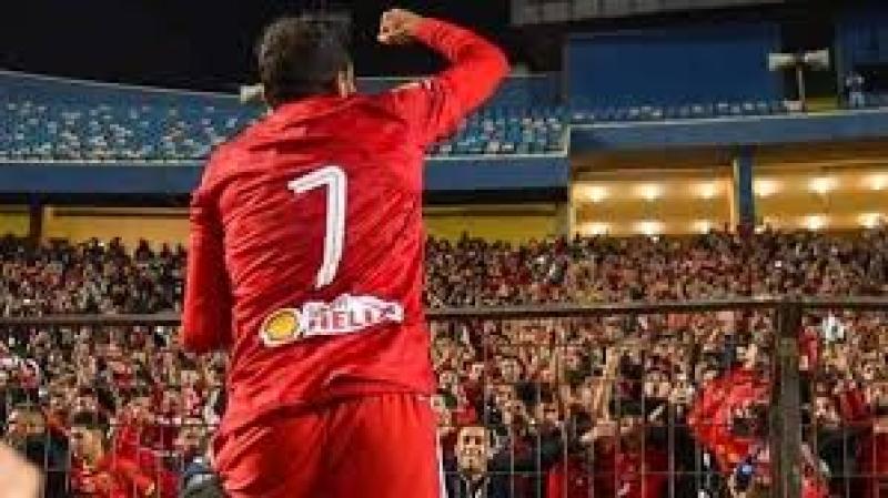 كهربا لاعب النادي الأهلي فى مباراة الزمالك