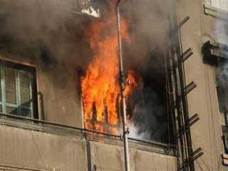 إخماد حريق نشب داخل شقة سكنية فى أوسيم