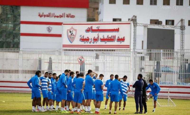 محيى جمعة وعبدالله محمد وإيشوا في تدريبات الزمالك
