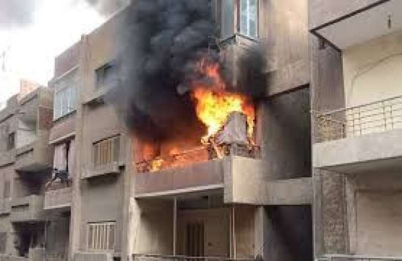 حريق فى شقة سكنية ارشيفية