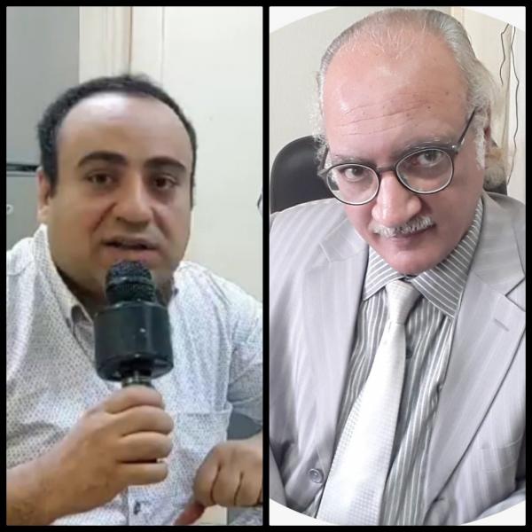 د.ايمن هزاع والصحفى جرجس نظير