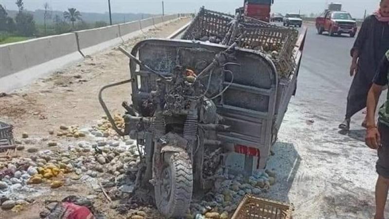 محافظات  التروسيكل المحترق