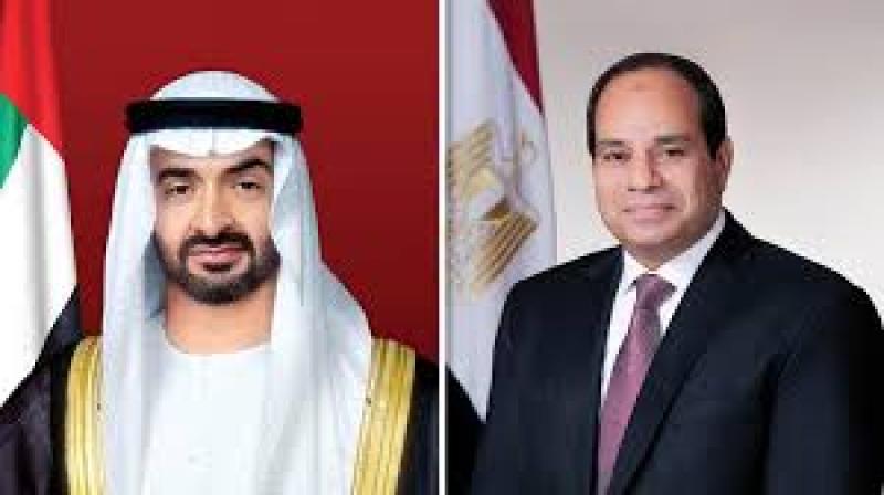 الرئيس عبد الفتاح السيسي والشيخ محمد بن زايد