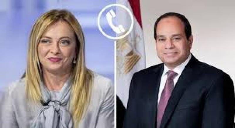 الرئيس السيسي  و رئيسة وزراء إيطاليا