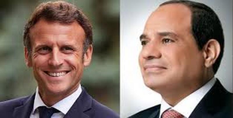 الرئيس عبد الفتاح السيسي ونظيره الفرنسي