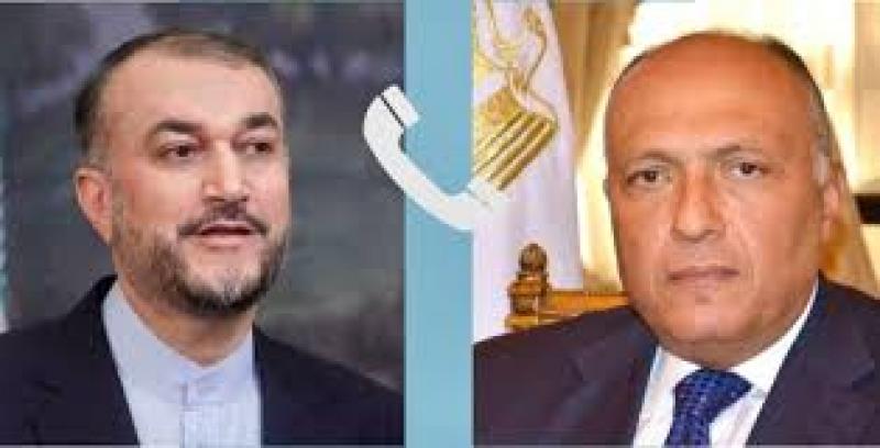 وزير الخارجية المصرى ووزير الخارجية الإيراني