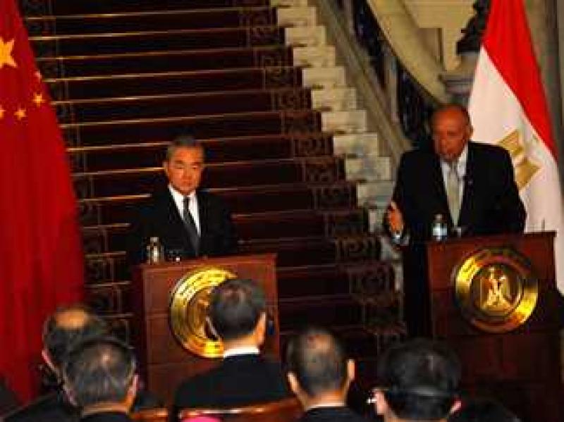 وزير الخارجية المصرى ونظيره الصينى