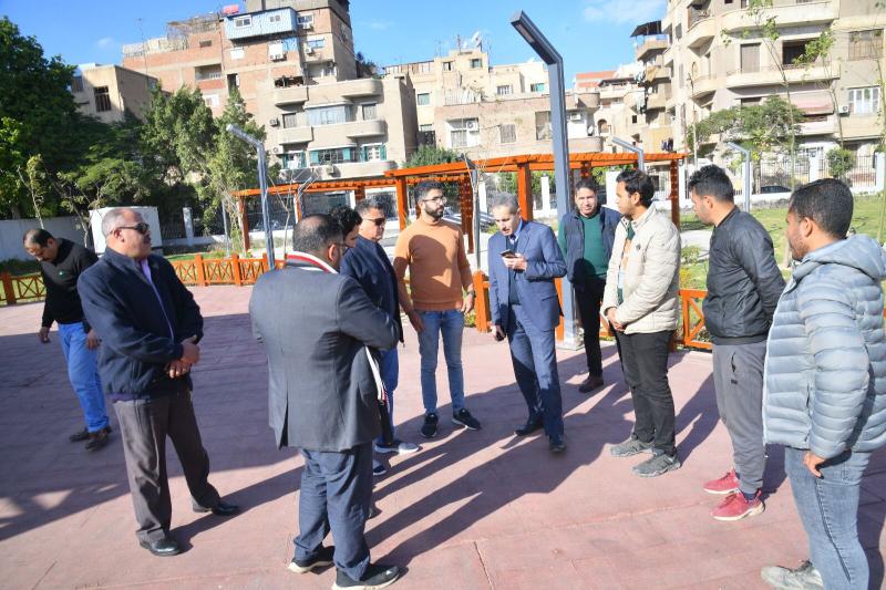 د. طارق رحمى يتابع الأعمال في حديقة الأندلس أكبر متنفس أخضر بالغربية