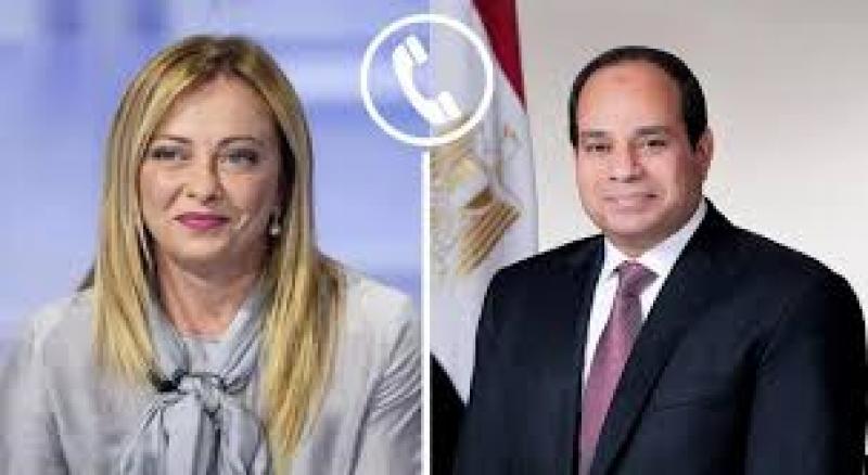 الرئيس عبد الفتاح السيسي ورئيسة وزراء إيطاليا