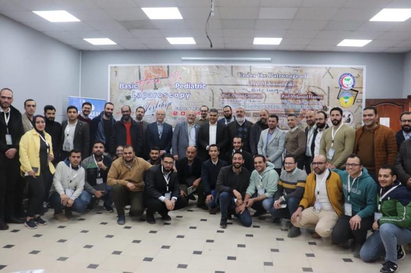 عميد طب طنطا يفتتح ورشة العمل التدريبية السابعة لوحدة جراحة الأطفال