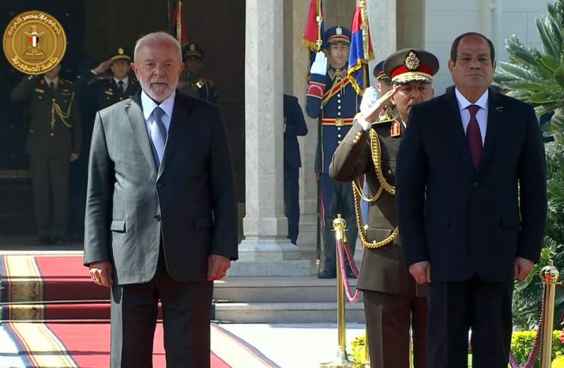 الرئيس السيسي يستقبل نظيره البرازيلي