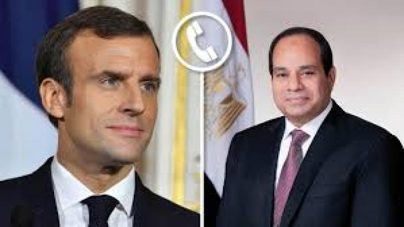 الرئيس السيسي ونظيره الفرنسي