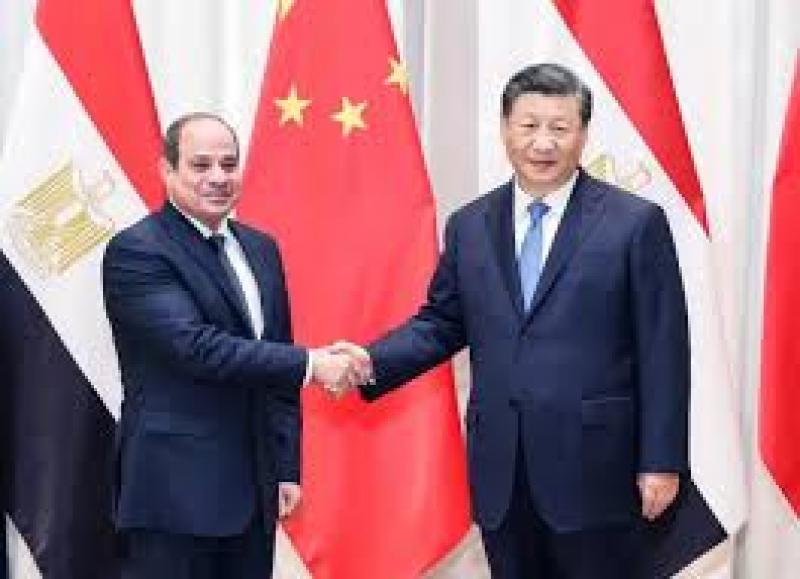 الرئيس عبد الفتاح السيسي ونظيره الصينى