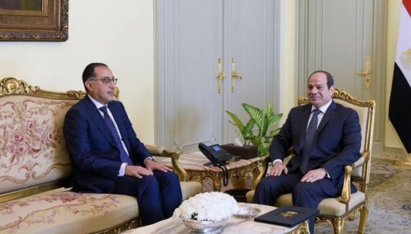 الرئيس عبدالفتاح السيسي والدكتور مصطفى مدبولي رئيس الوزراء