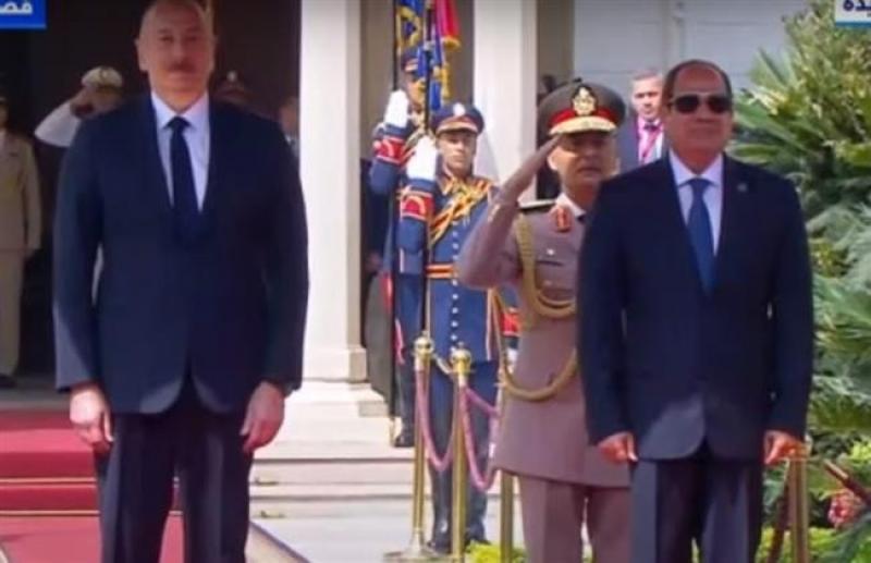الرئيس السيسي ونظيره الأذربيجاني