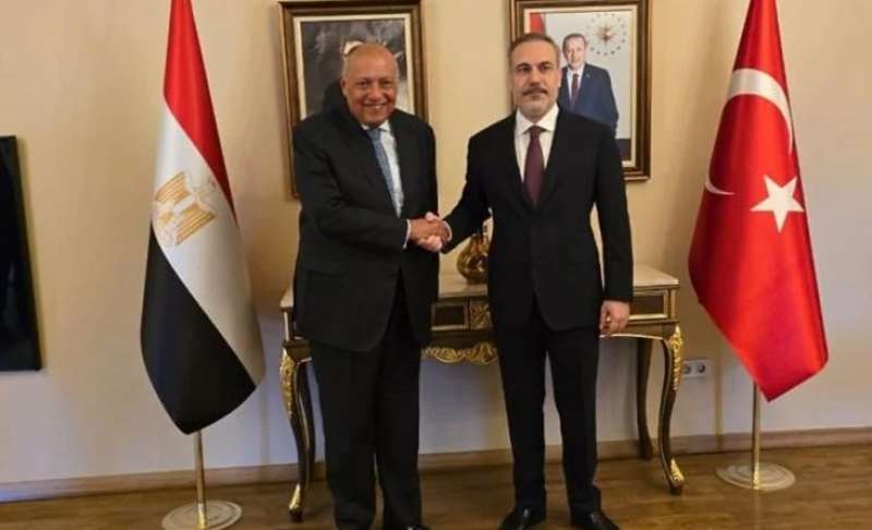 وزيرى الخارجية المصرى والتركى 