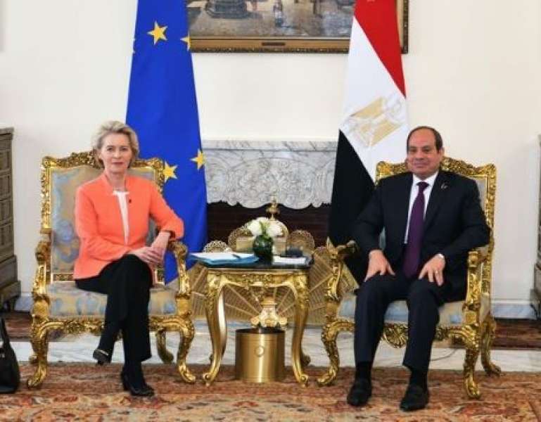 الرئيس السيسي ورئيسة المفوضية الأوروبية