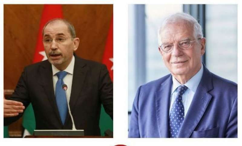 وزير خارجية الاردن وجوزيه بوريل