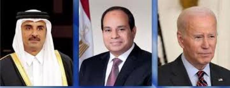 بايدن-السيسي - أمير قطر