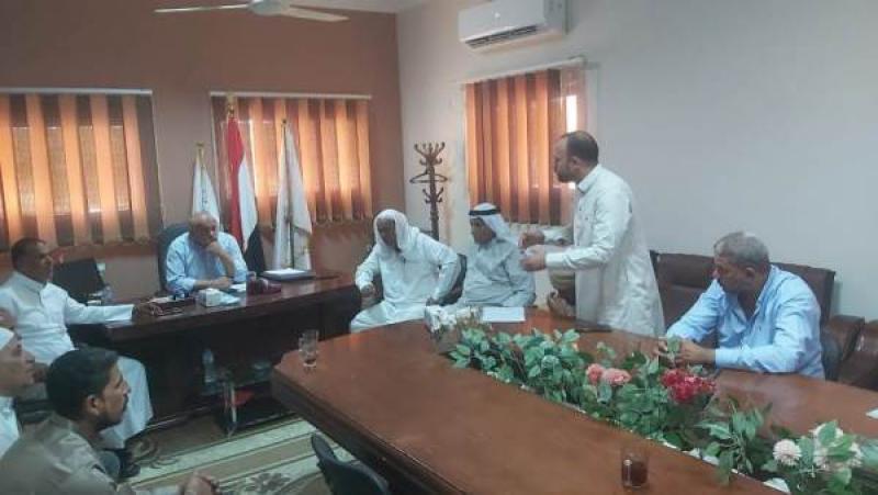 رئيس جهاز بورسعيد الجديدة يلتقى شيوخ بالمدينة