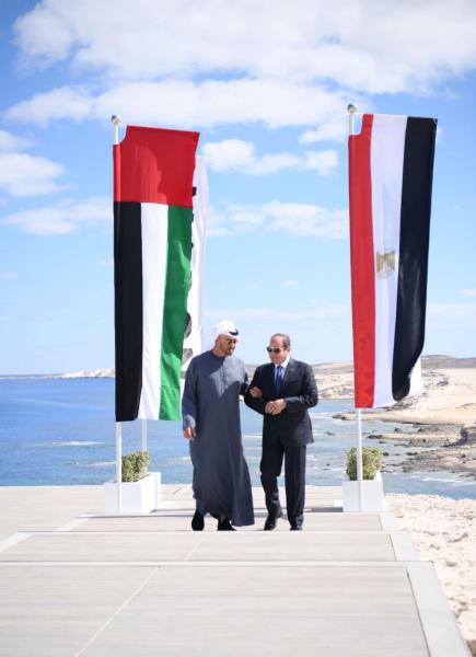 الرئيسان السيسى ومحمد بن زايد