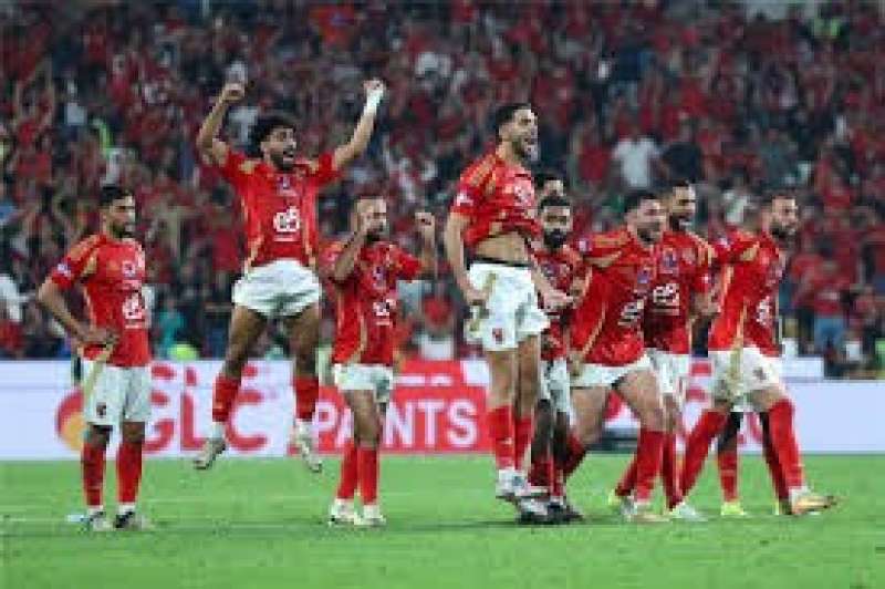 فرحة لاعبى الأهلى بالفوز ارشيفية