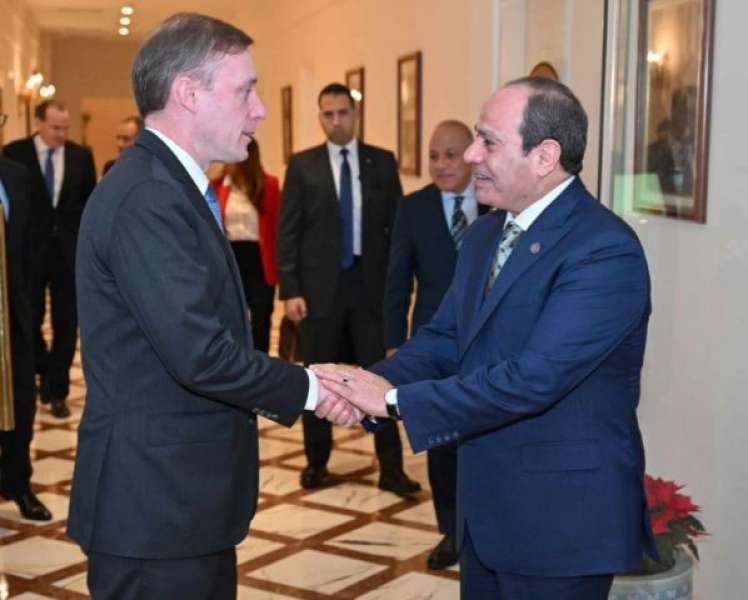السيسي يبحث مع مستشار الأمن القومي الأمريكي