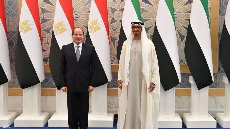 الرئيسان السيسى وبن زايد