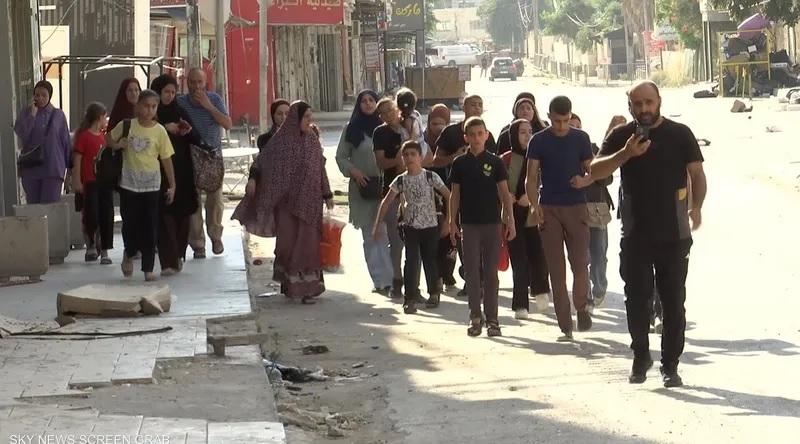 نزوح الفلسطينيين من جنين
