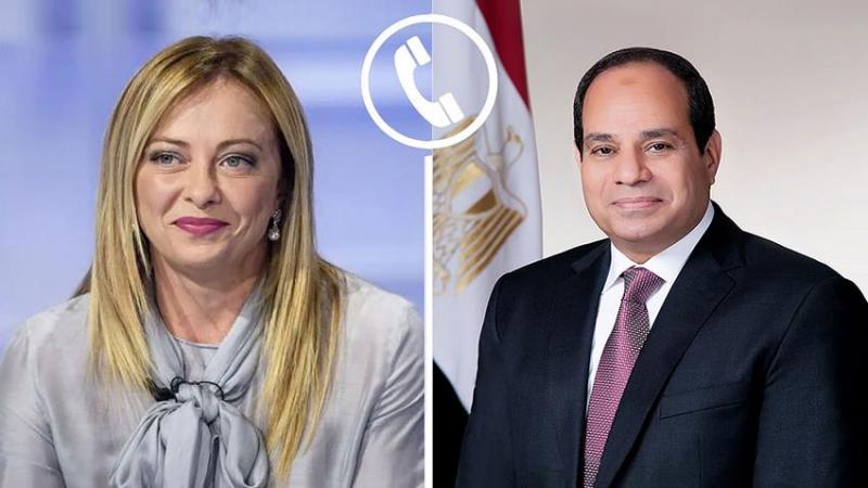 السيسي ورئيسة وزراء إيطاليا