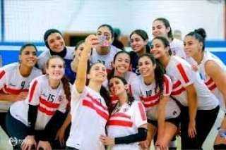 فريق سيدات الكرة الطائرة بالزمالك يتوج بلقب كأس مصر لسيدات الكرة الطائرة بعد الفوز على الأهلى