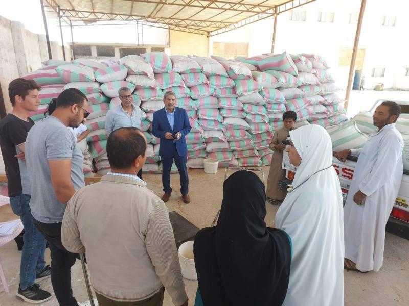 وكيل وزاره  الزراعة بجنوب سيناء يتابع حصاد محصول القمح
