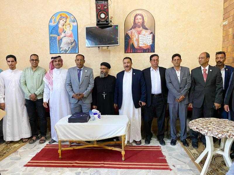 امانه  حزب الجبهة الوطنية بجنوب سيناء تهنئ الإخوة الاقباط بطور سيناء بعيد القيامة المجيد
