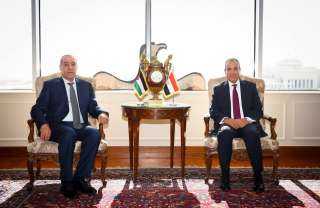 وزير‎ الخارجية والهجرة يستقبل نائب رئيس اللجنة التنفيذية لمنظمة التحرير الفلسطينية ونائب رئيس دولة فلسطين