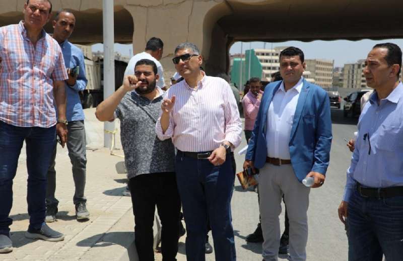 محافظ الجيزة يتفقد محيط المتحف الكبير