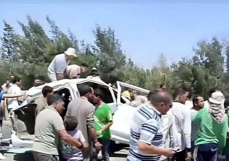 مصرع 6 أشخاص وإصابة 9 آخرين في تصادم على الطريق الإقليمي بالمنوفية