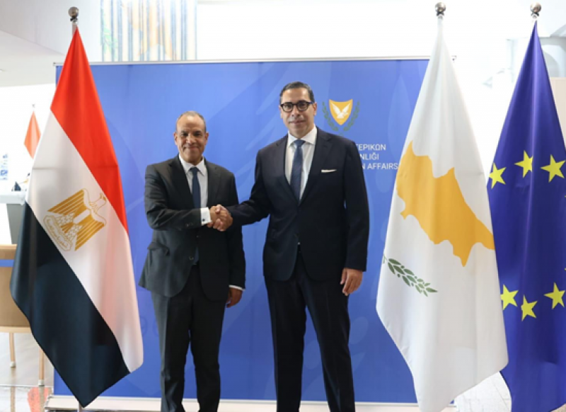 وزير الخارجية ونظيره القبرصى