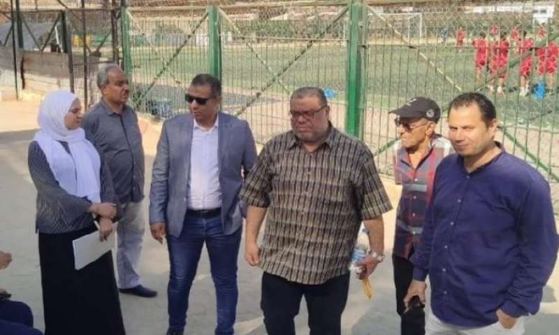 مدير الرياضة بالقليوبية خلال الجولة