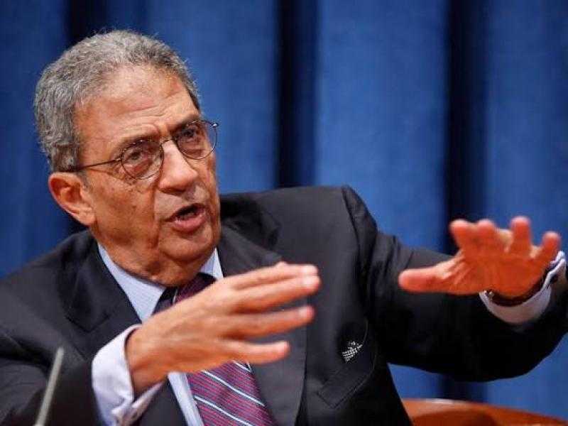 عمرو موسى:  اللي صاغ خطاب الرئيس السيسي أسطى